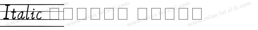 Italic 意大利体斜体字体转换